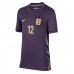 Camisa de Futebol Inglaterra Kieran Trippier #12 Equipamento Secundário Mulheres Europeu 2024 Manga Curta